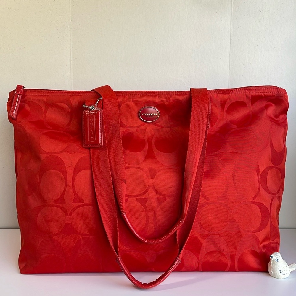 COACH Packable Weekender Tote With Removable Pouch - Picture 5 of 17